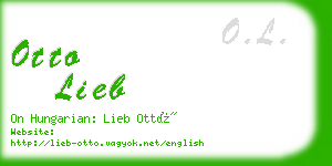 otto lieb business card